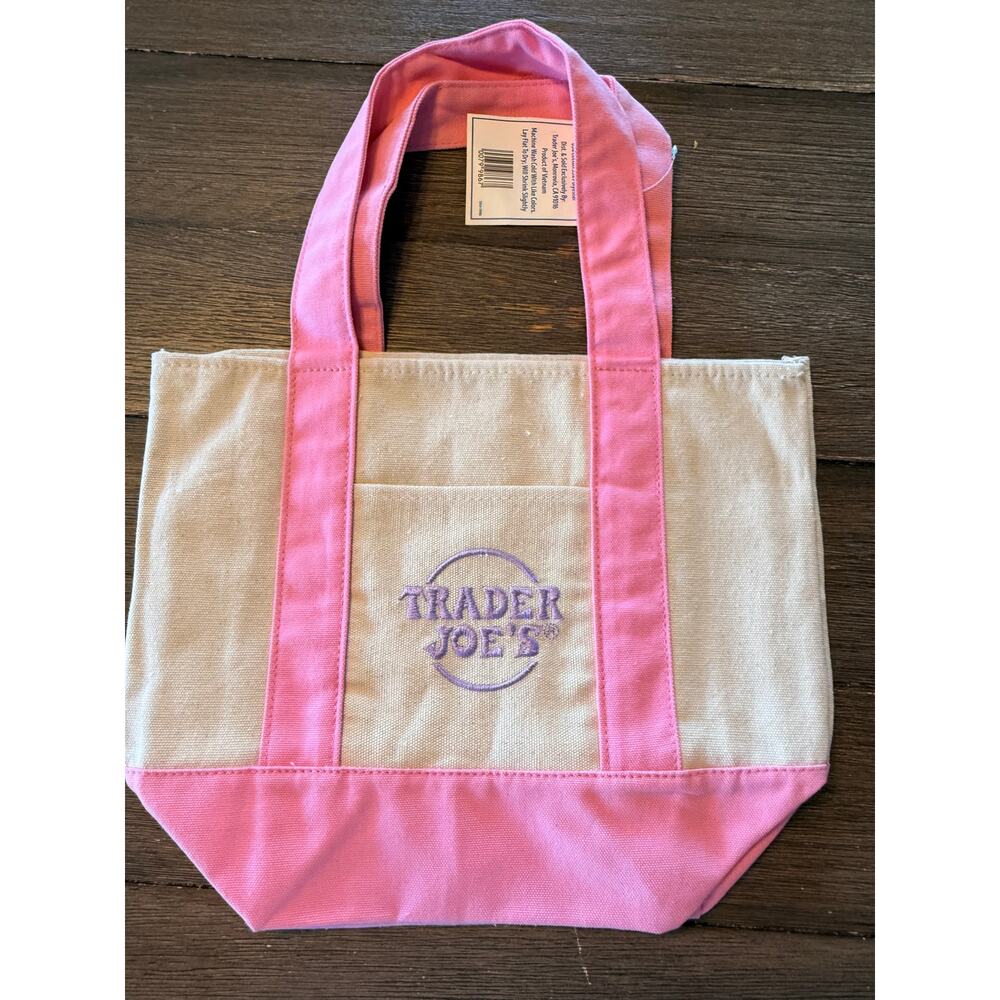 Trader Joe's NWT 2026 Mini Pastel Pink Tote